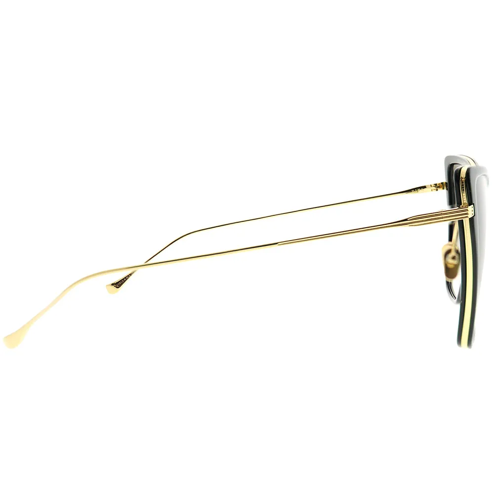 Dita Sunbird 21013-A-BLK-GLD-59 Womens Cat-Eye Sunglasses