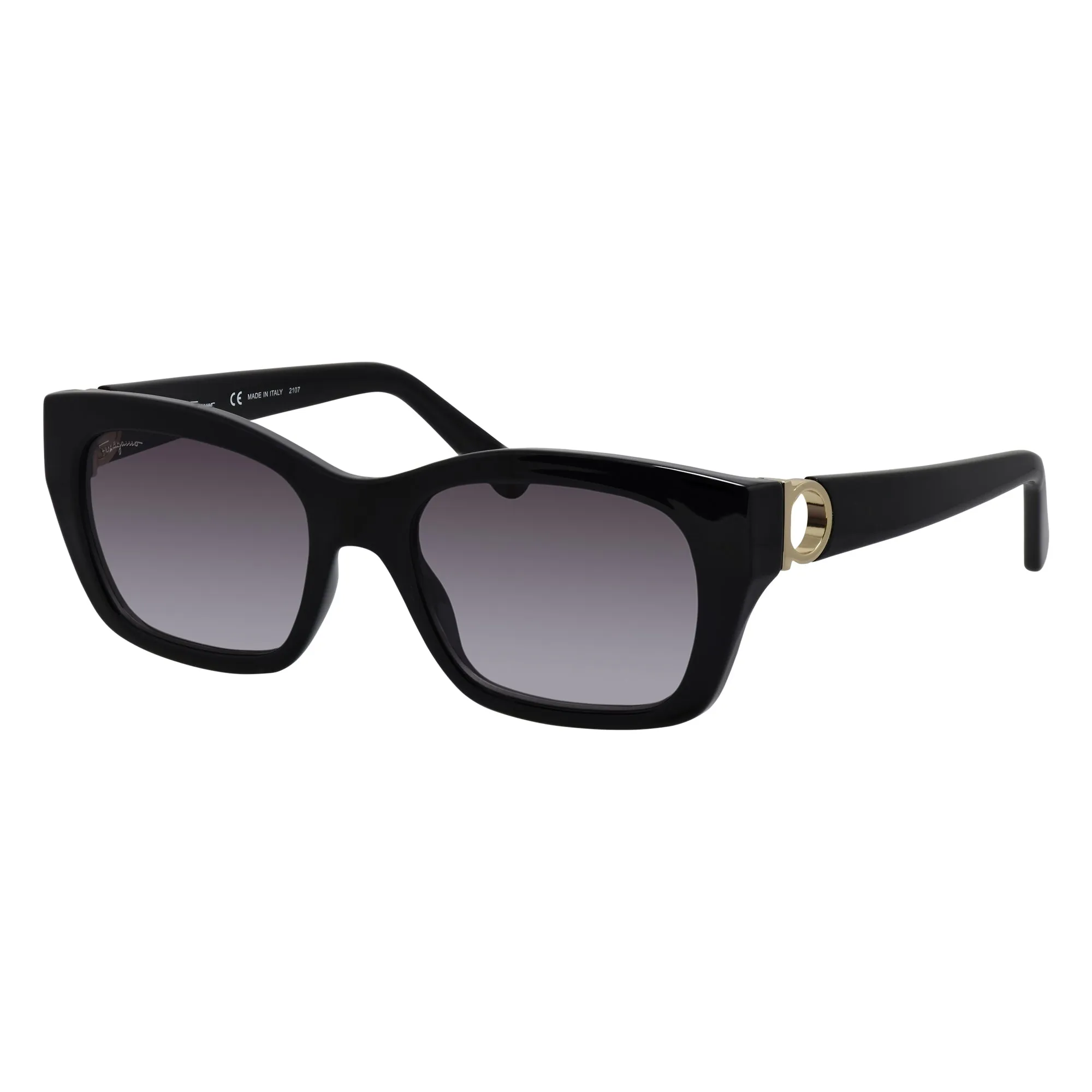 Salvatore Ferragamo  SF 1012S 001 53mm Womens Square Sunglasses
