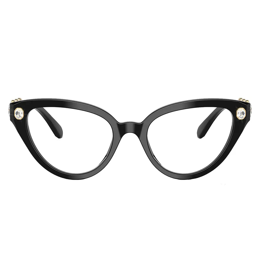 Swarovski  SK 2028 1001 51mm Womens Cat-Eye Eyeglasses 51mm
