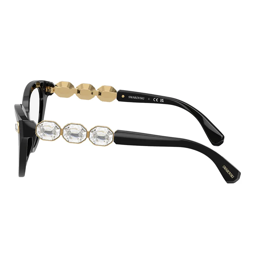 Swarovski  SK 2028 1001 51mm Womens Cat-Eye Eyeglasses 51mm