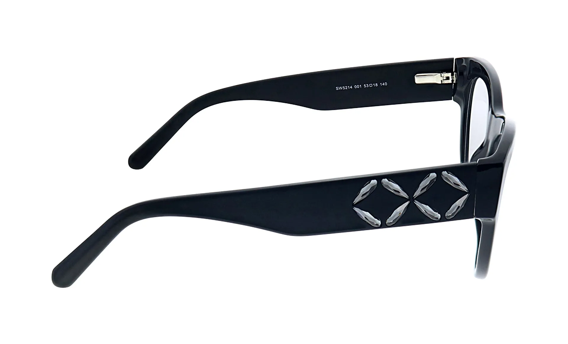 Swarovski  SK 5214 001 53mm Womens Cat-eye Eyeglasses 53mm