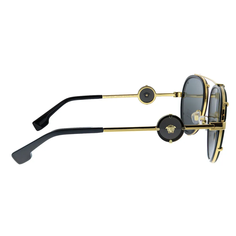 Versace  VE 2232 143887 Womens Aviator Sunglasses